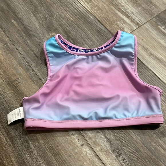 Eddie Bauer Girl’s 2 piece Reversible Swimwear Set - Picture 6 of 8